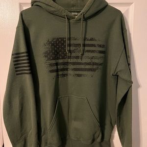 Grunt Style Military Green Hoodie - Size Small